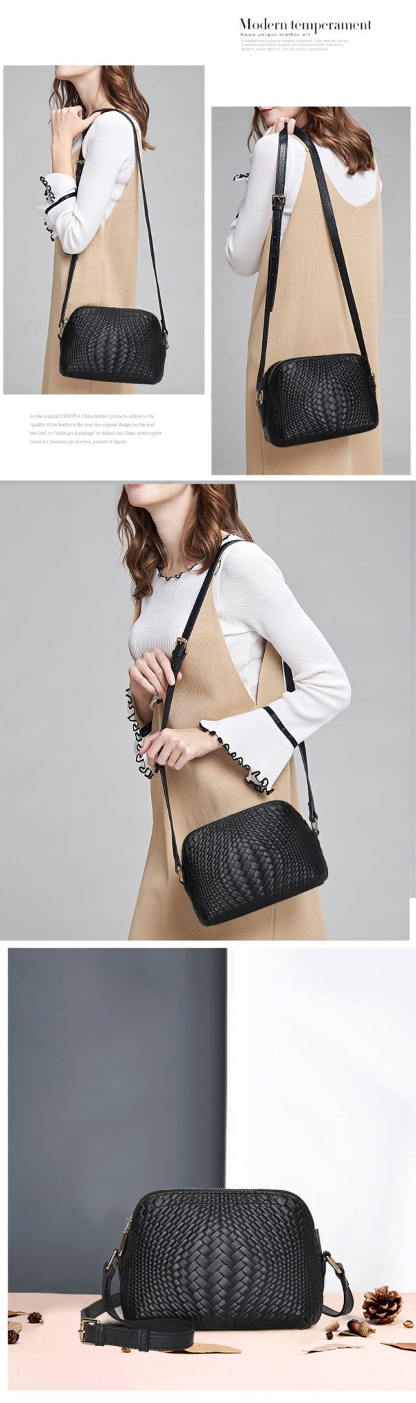 Knitted Series: Genuine Elegance Leather for Daily Luxury