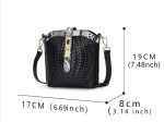 Knitted Series: Stylish Genuine Leather Bucket Bag and Crossbody Chic